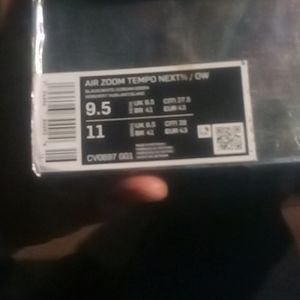 Off white Nikes mens sneakers size 91/2